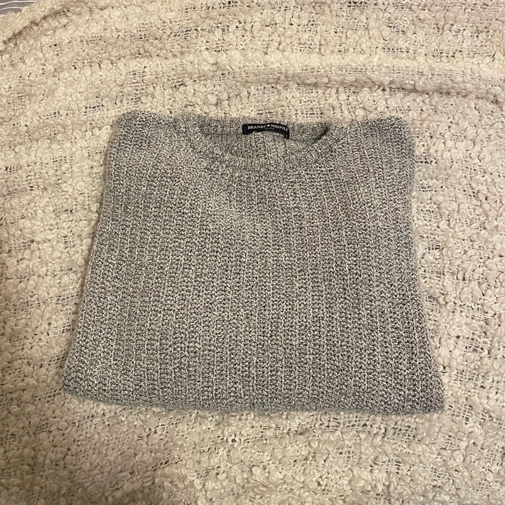 Brandy Melville Salt and Pepper Knit Sweater